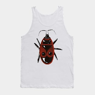 Eye shaped red bug, transparent background Tank Top